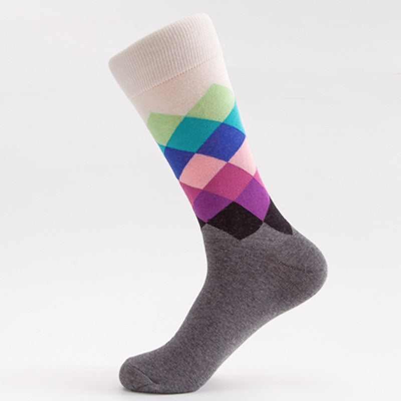Socks - Argyle Print