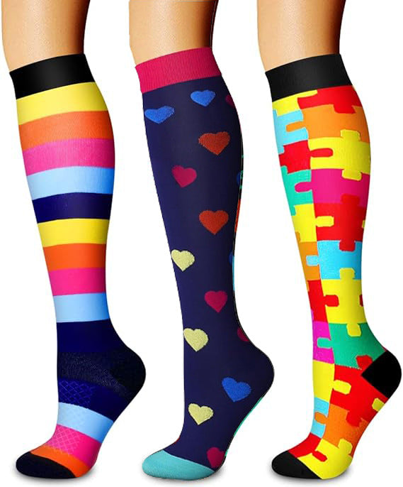Sports Pressure Socks - 3 Pack - Compression