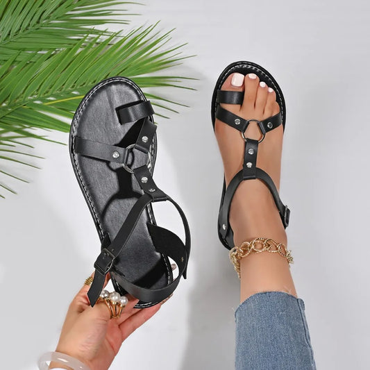 Women's Toe Loop Flat Sandal
