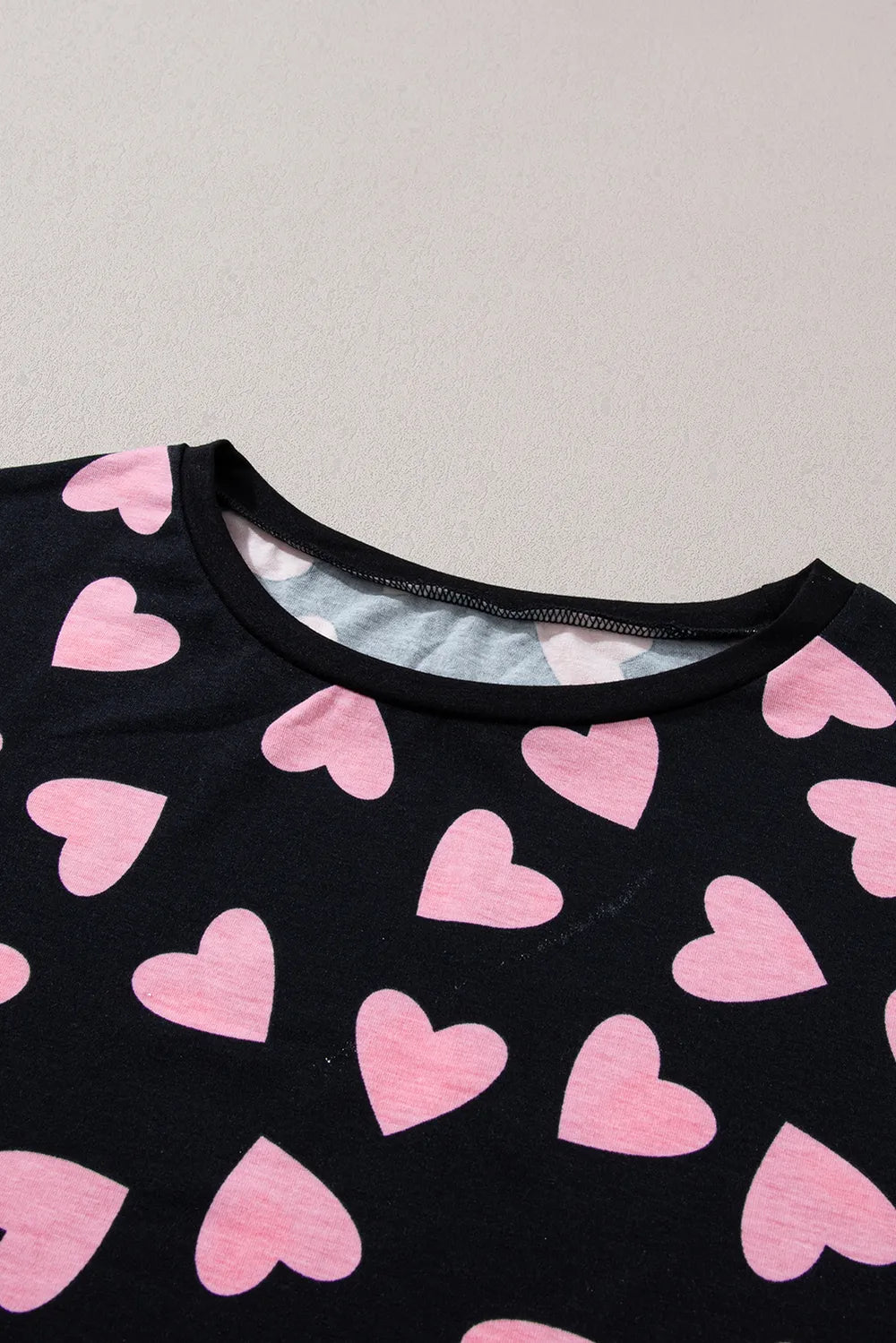 Women's Two Piece Heart Print Long Sleeve Pyjama Set