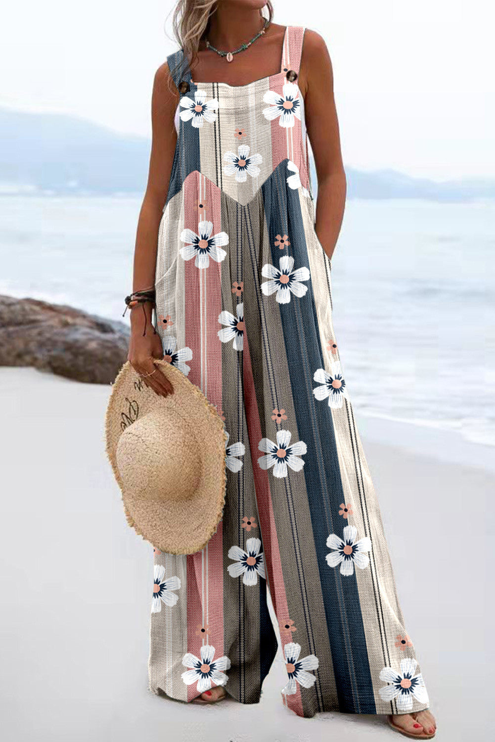 Women's Summer Jumpsuit Romper - various colours patterns