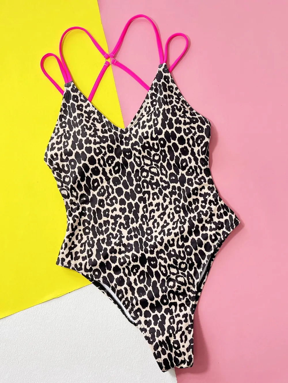 Women's Leopard Print One Piece Swimsuit
