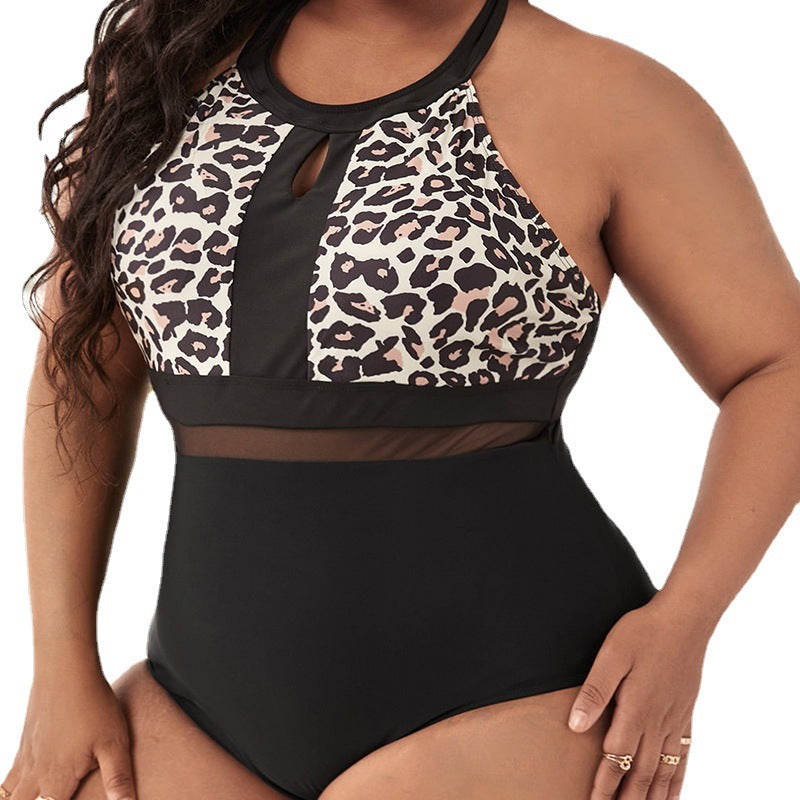 Women's Swimsuit One Piece - Leopard Print