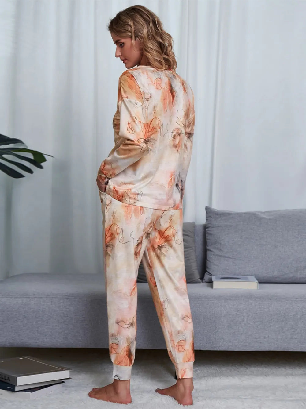 Women's Pyjama Set - Top & Trousers - Tie Dye - Assorted Colours