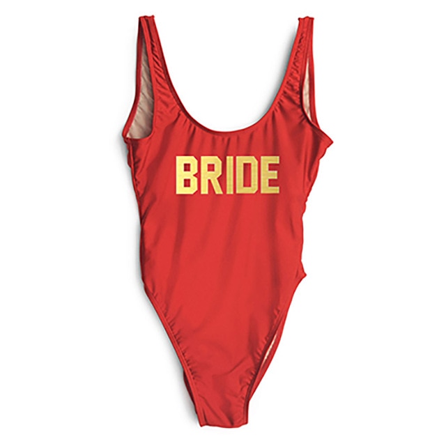 Swimsuit One Piece BRIDE - various colours