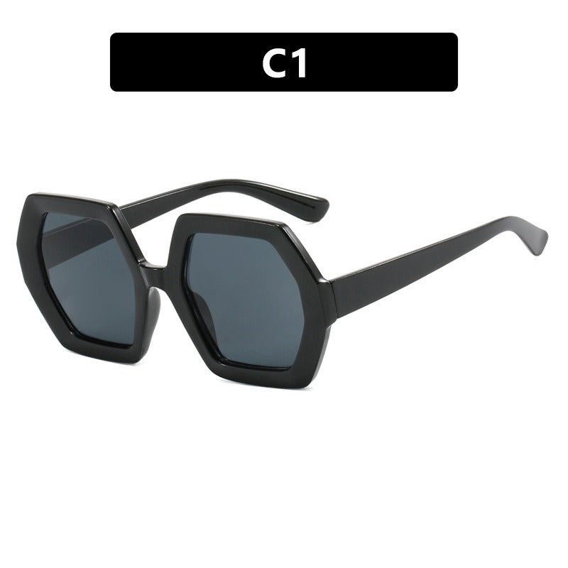 Ladies Polygon Sunglasses Anti-UV - various colours