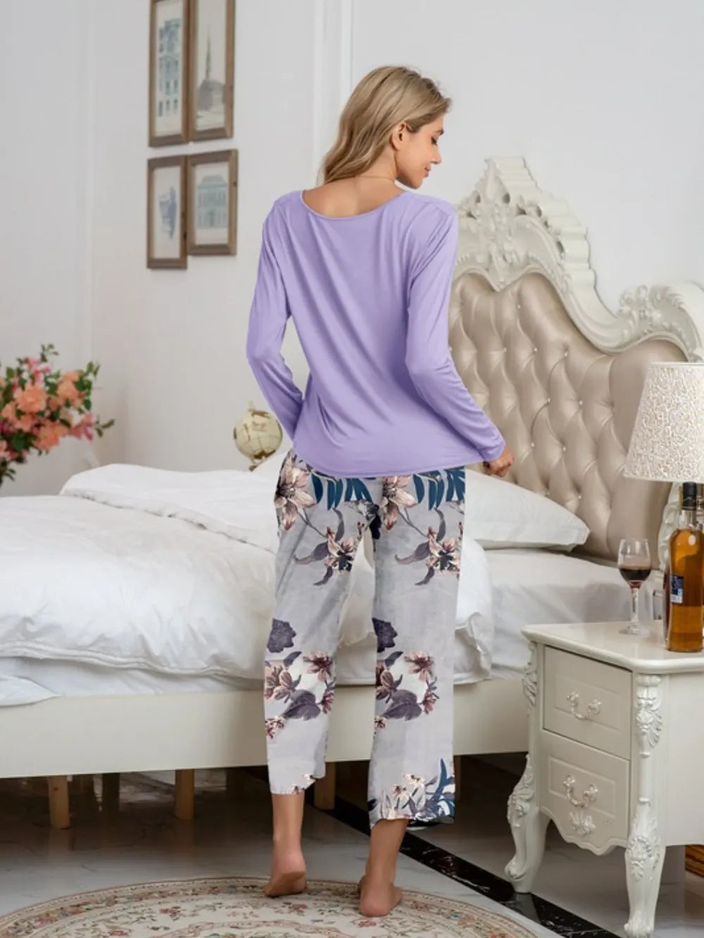 Women's Pyjama Set - Top & Trousers - Assorted Colours