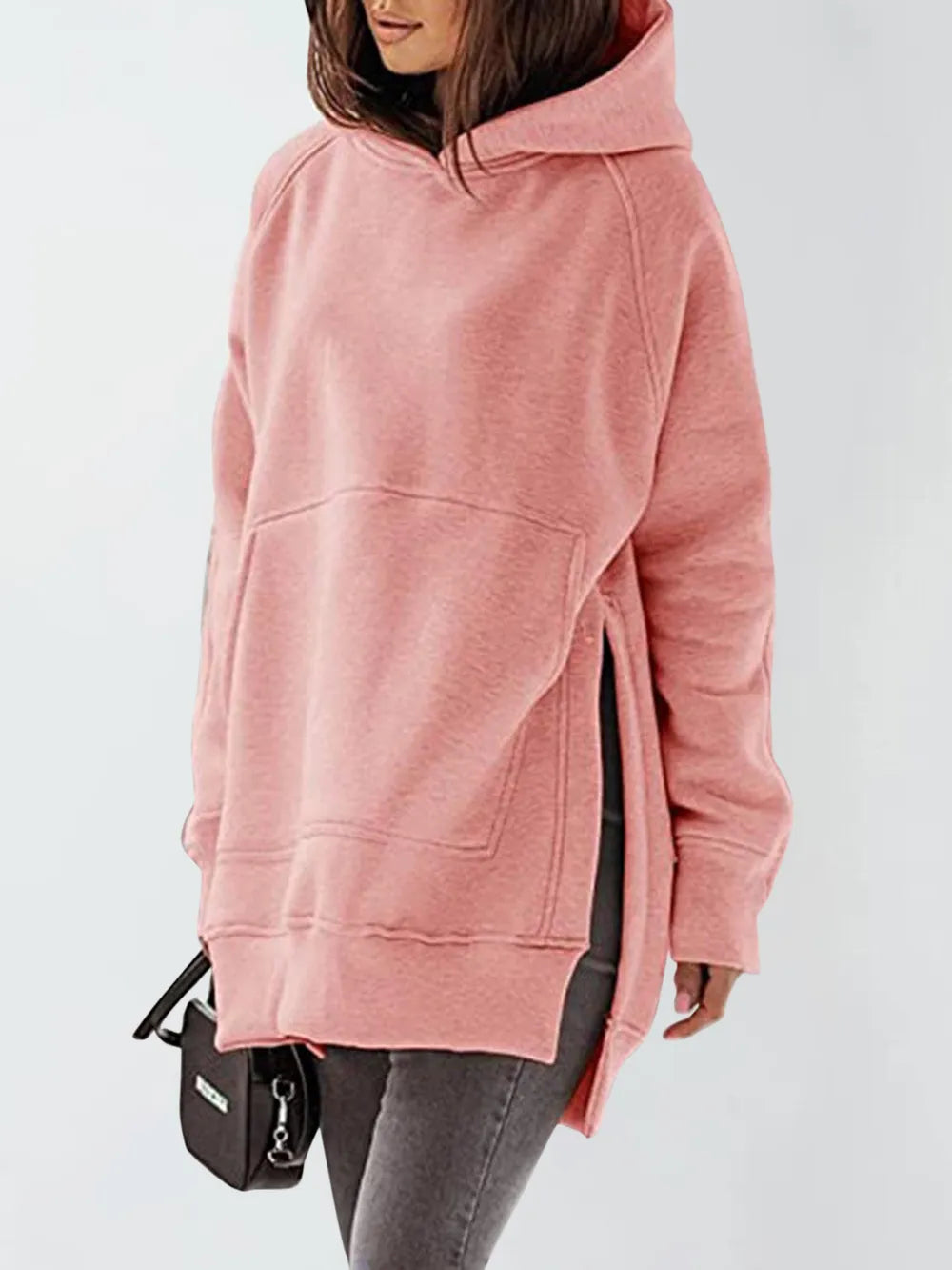 Hoodie with Slit Pocket