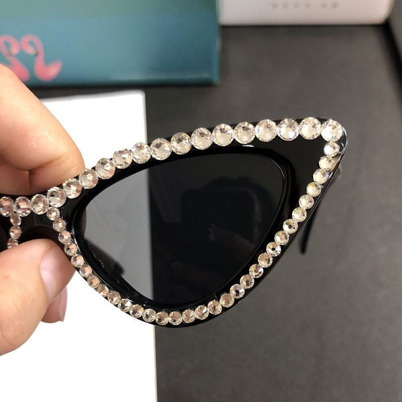 Ladies Triangle Cat Eye Sunglasses