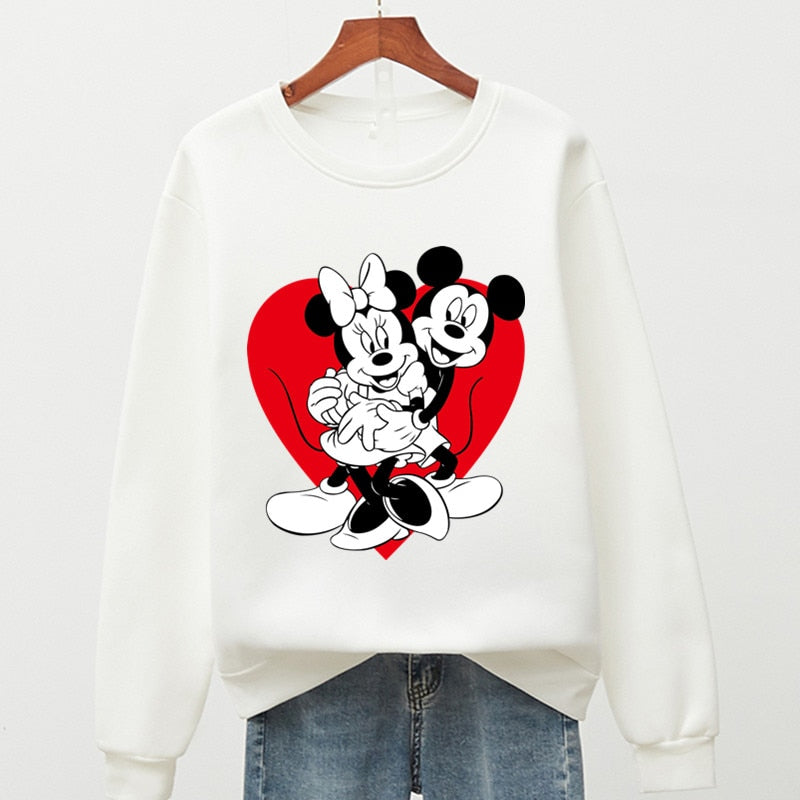 Women's Sweatshirt - Mickey & Minnie Print