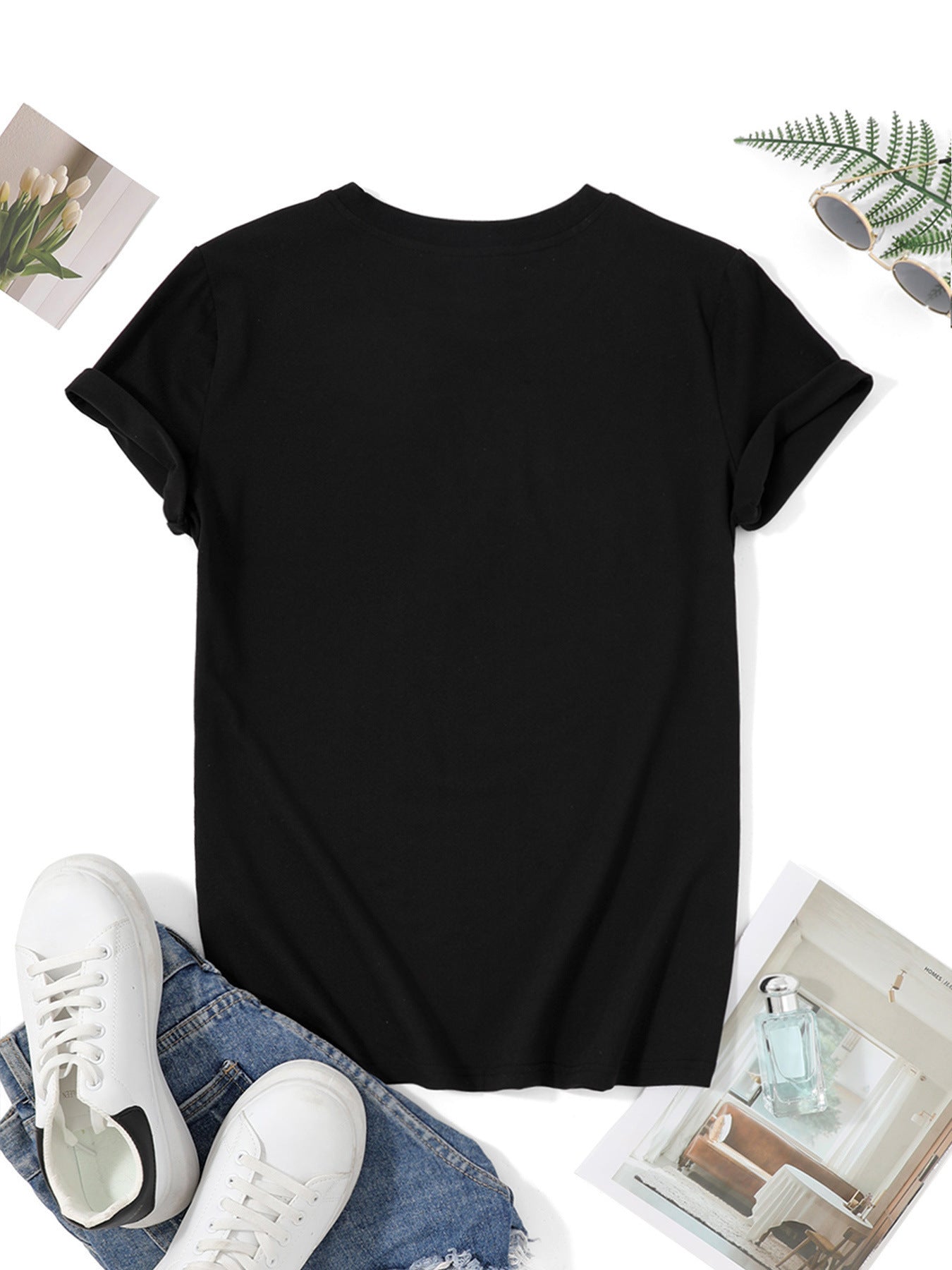 Woman's Christmas T-Shirt - Merry Santa Hat