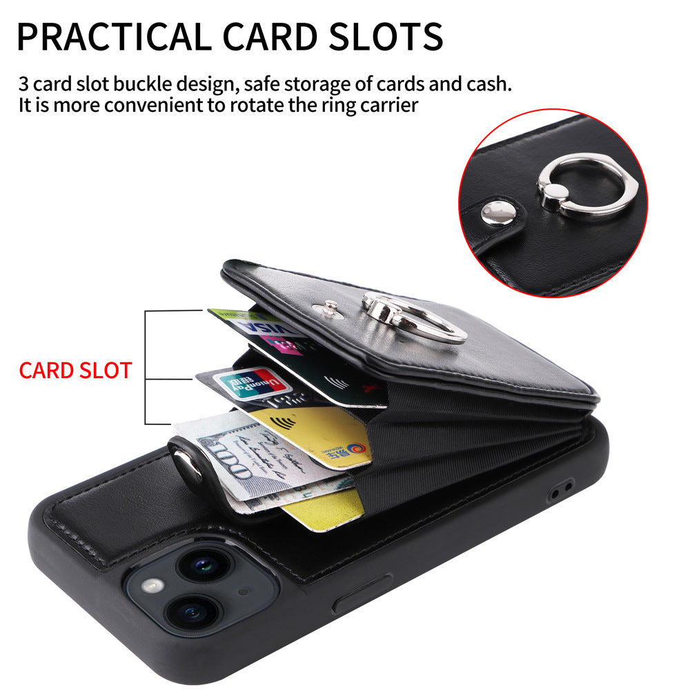 iphone Case - Models 12 - 16 with Accordion Card Holder