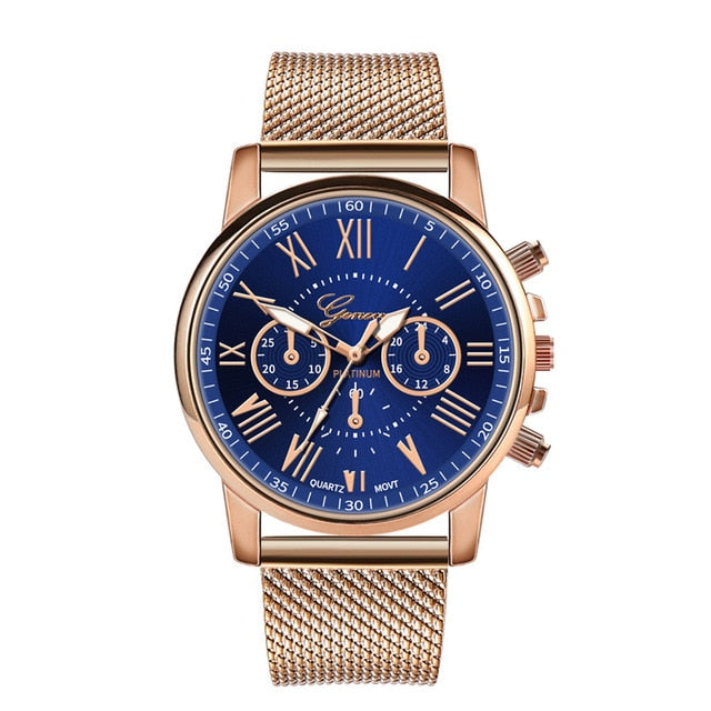 Ladies Quartz Wrist Watch - Leather Band
