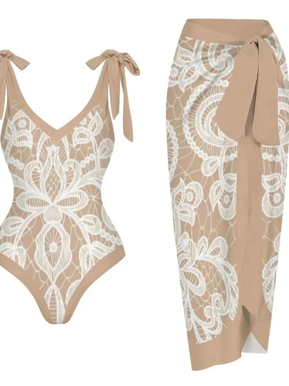Swimsuit One Piece and matching Cover Up Set