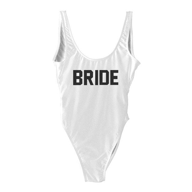 Swimsuit One Piece BRIDE - various colours