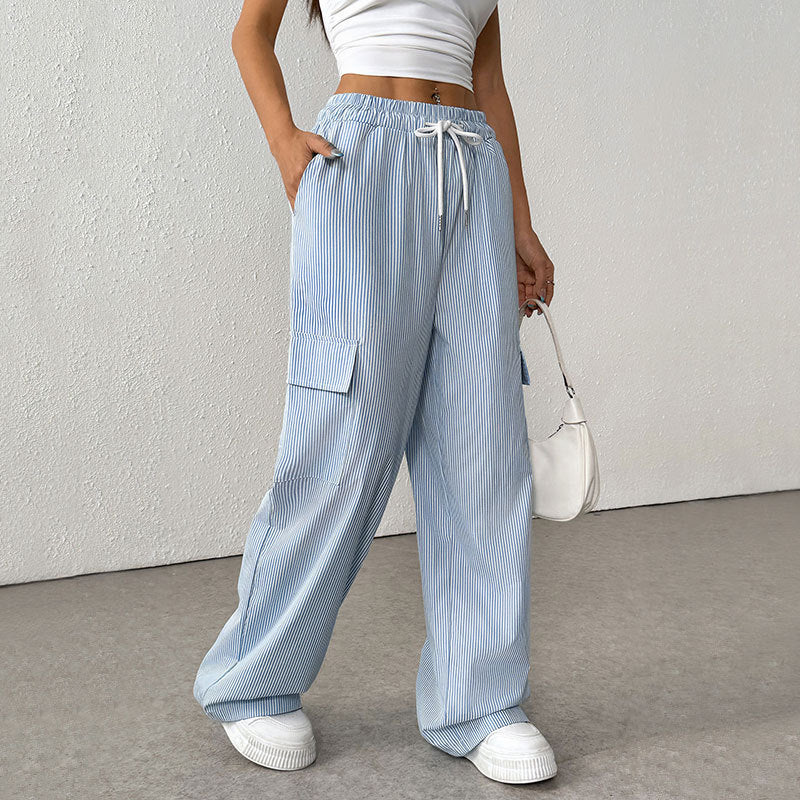 Women's Casual Cargo Pocket Trousers
