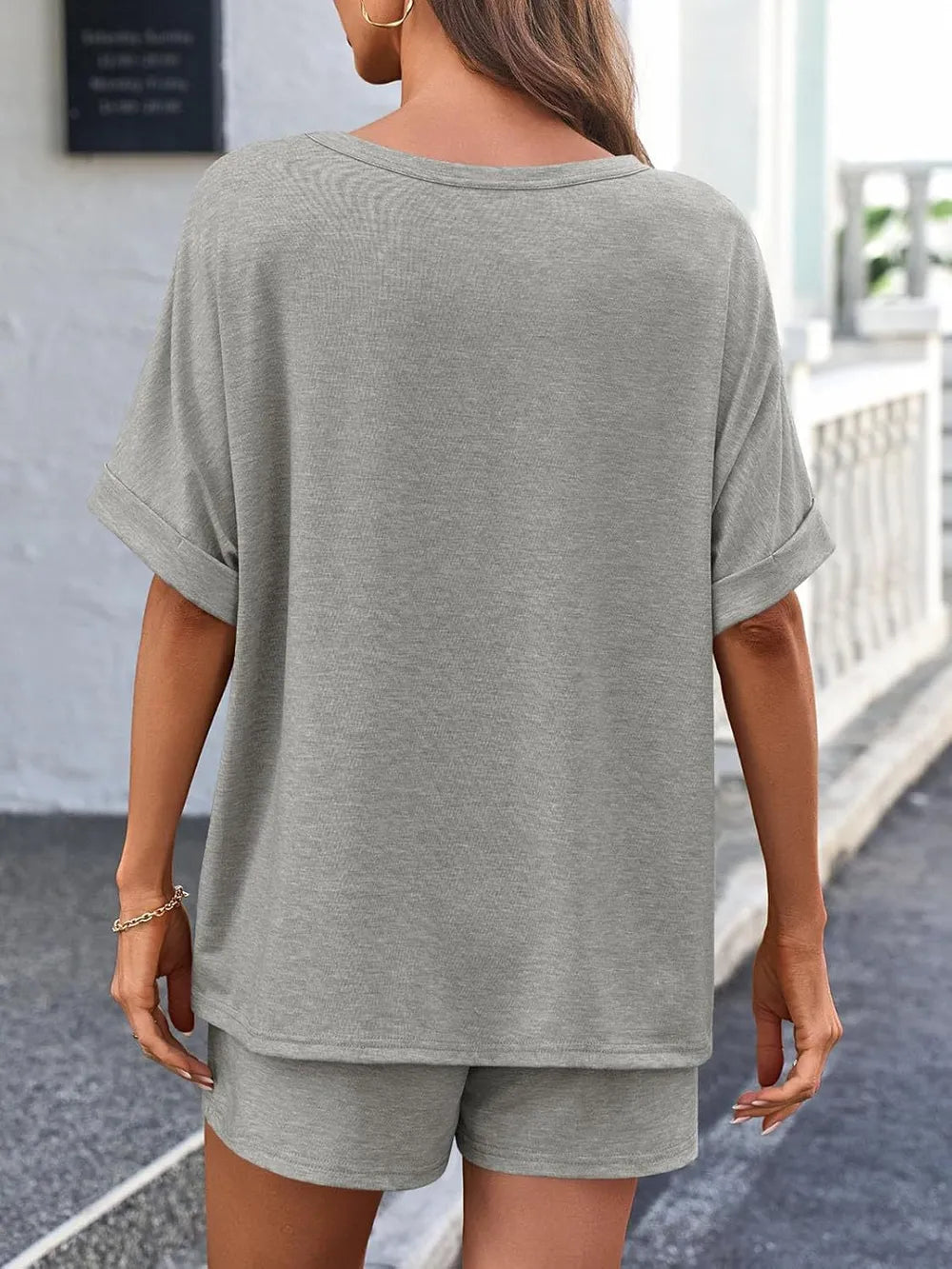 Women's T Shirt and Shorts Co-Ord Set