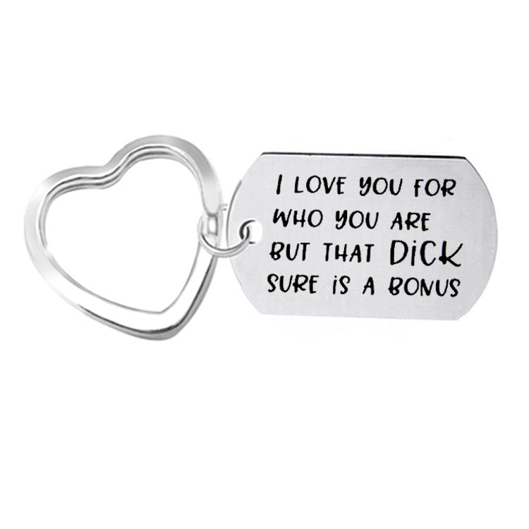 Naughty Keyring