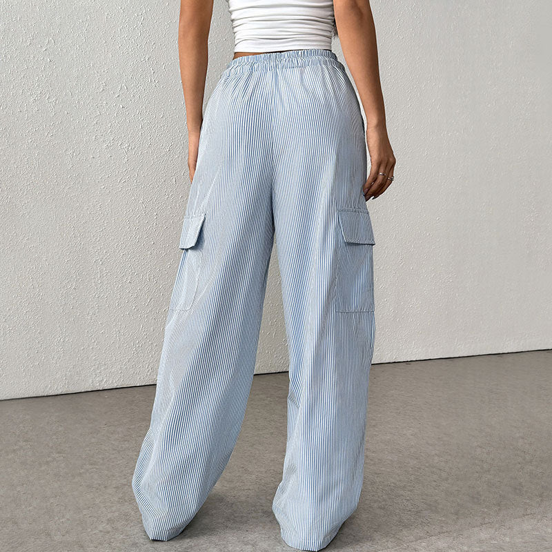 Women's Casual Cargo Pocket Trousers