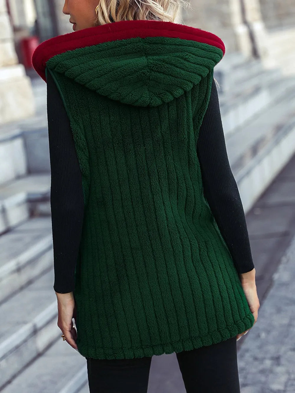 Women's Santa Hooded Gilet