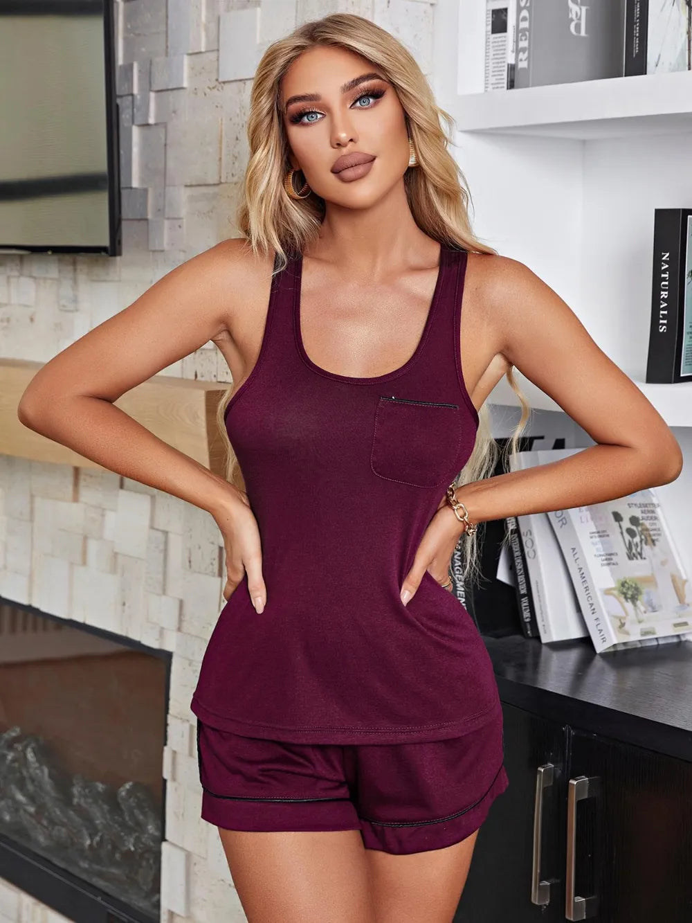 Women's Vest & Short Pyjama Set - various colours
