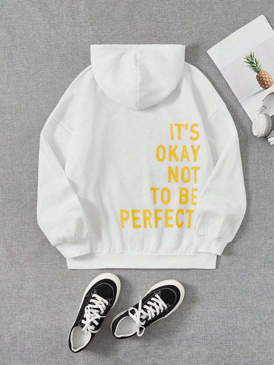 Slogan Hoodie / Sweatshirt - It's Okay Not To Be Perfect - Up To 5XL