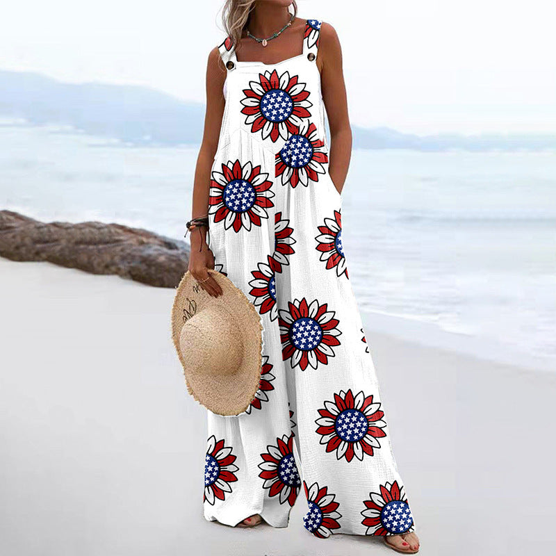 Women's Summer Jumpsuit Romper - various colours patterns