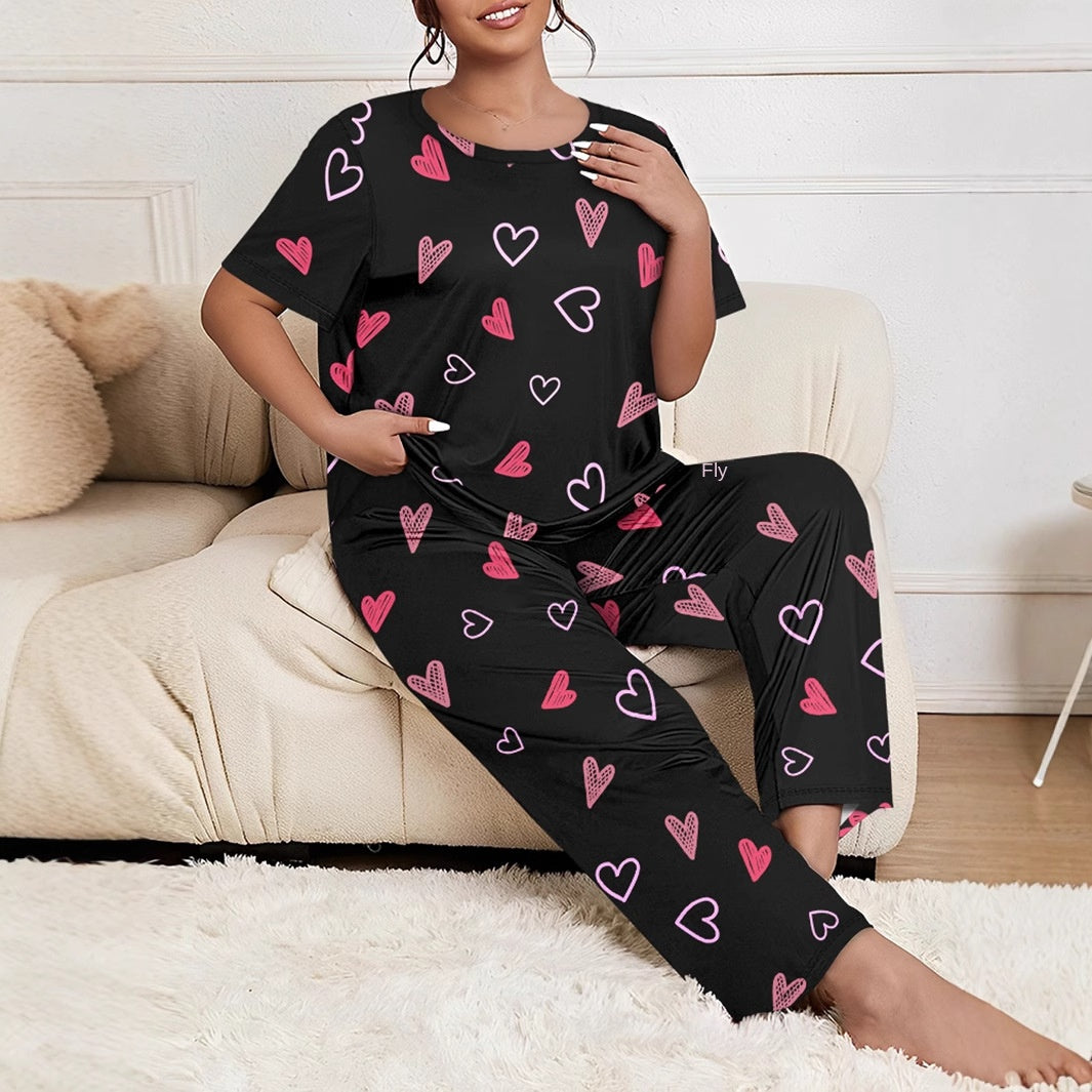 Women's Pyjama Set - Top & Trousers - Assorted Colours