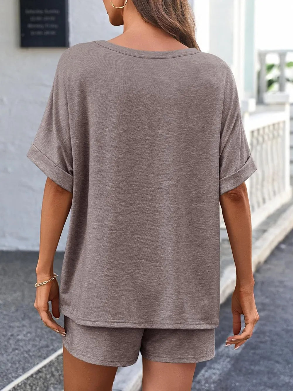 Women's T Shirt and Shorts Co-Ord Set
