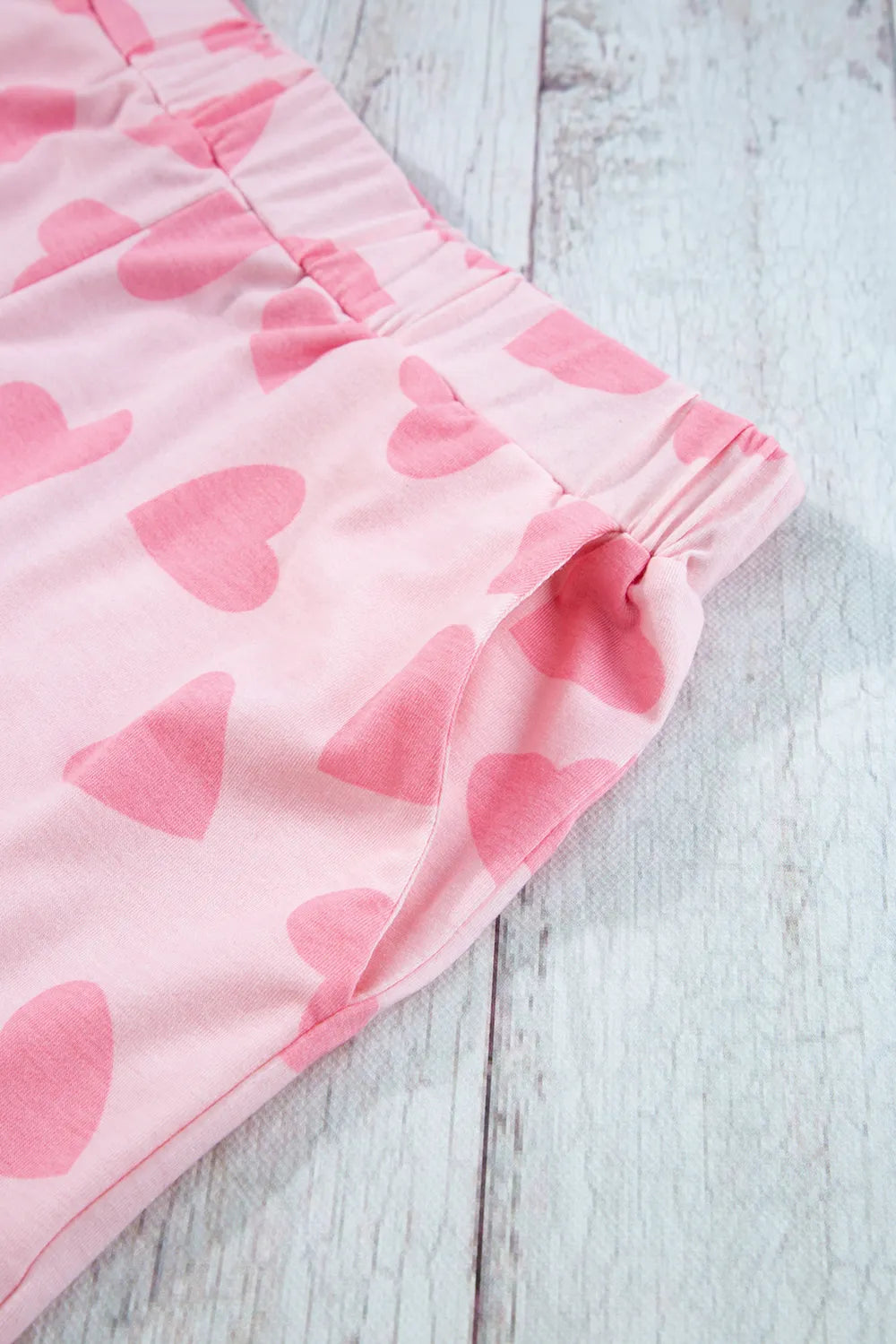 Women's Two Piece Heart Print Long Sleeve Pyjama Set