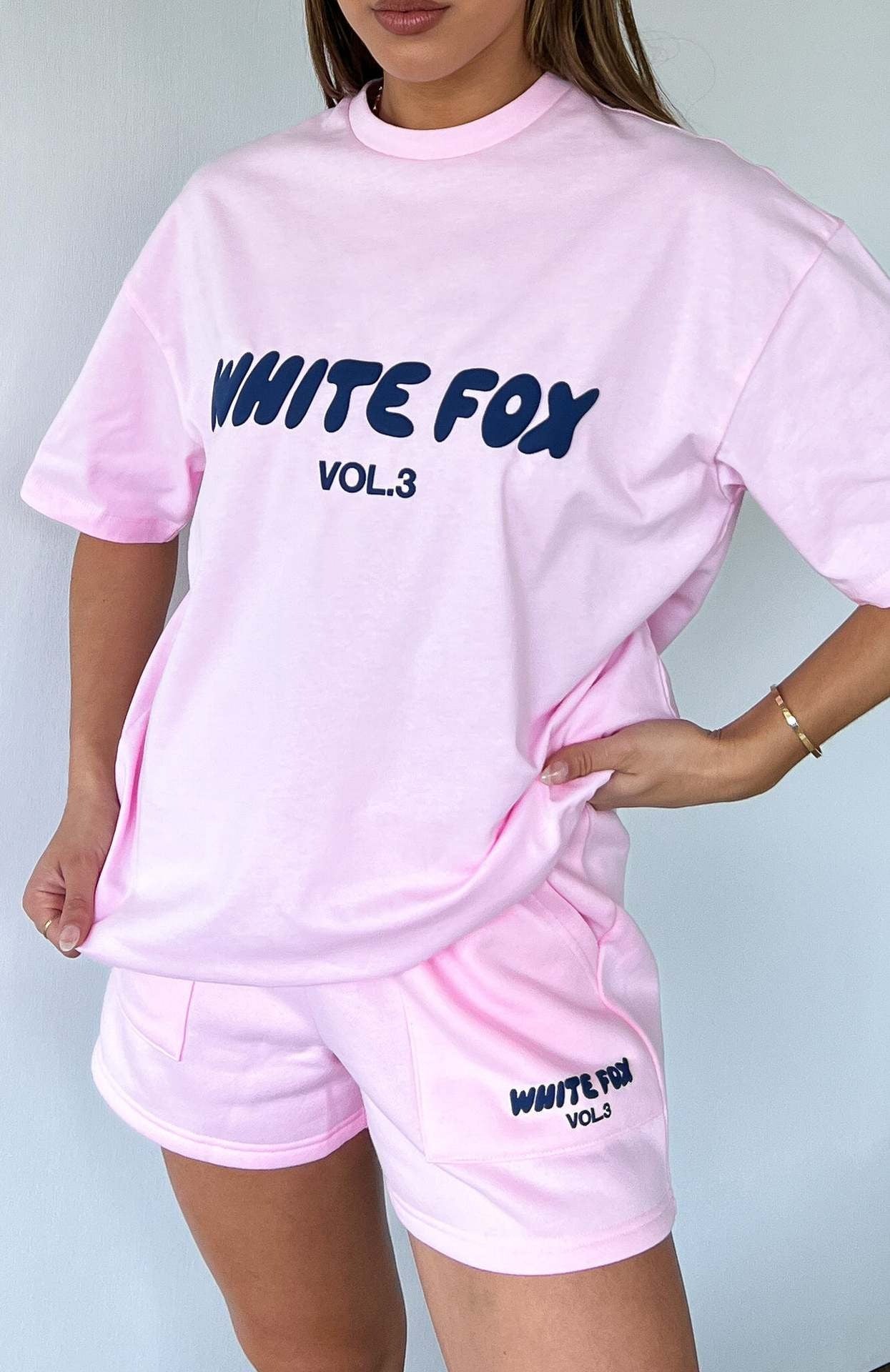 Women's T Shirt and Short Co-Ord Set - White Fox - various colours