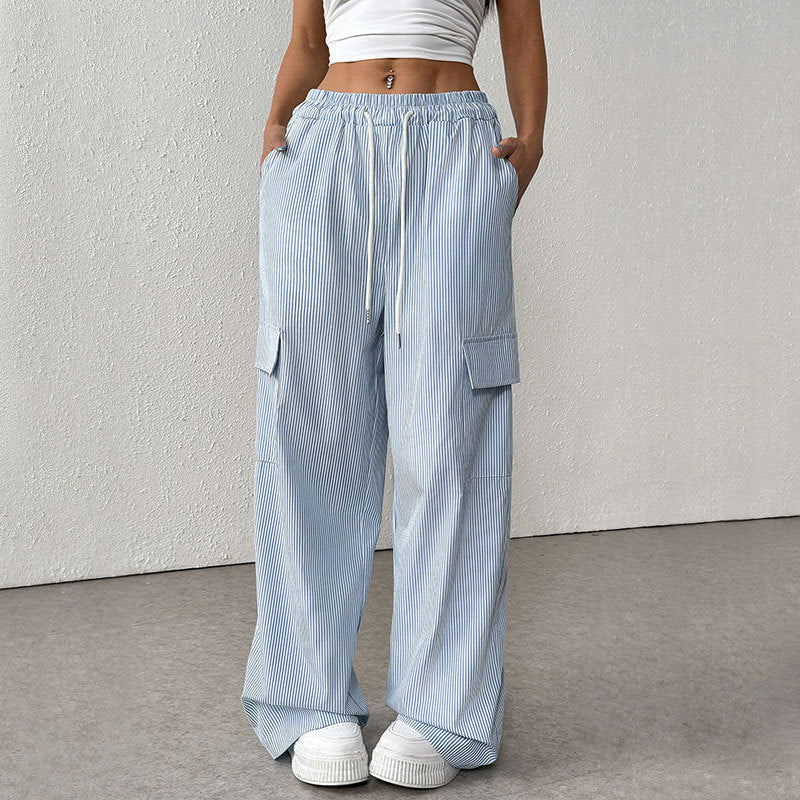 Women's Casual Cargo Pocket Trousers