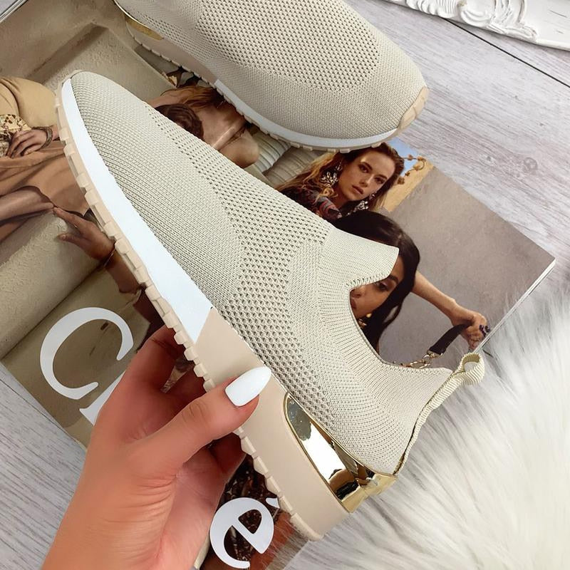 Slip-on Flat Wedge Trainer