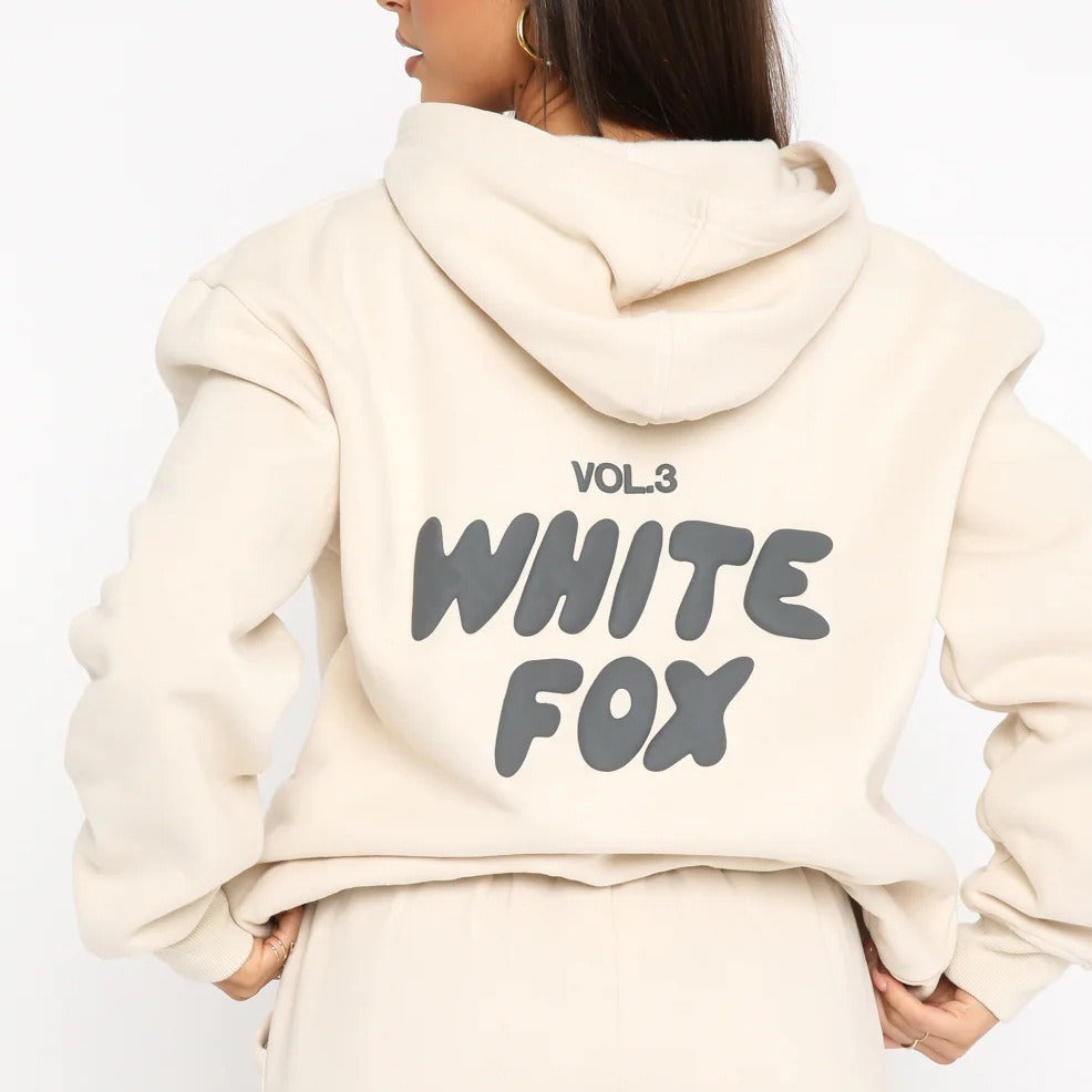 Hoodie & Tracksuit Bottom Set - White Fox - Up to 3XL - various colours