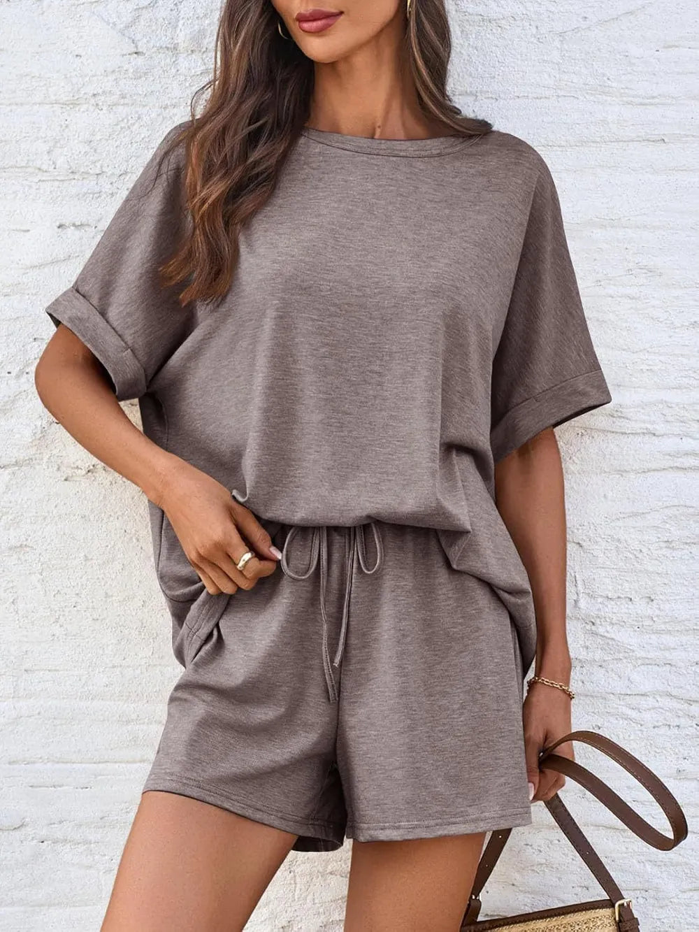 Women's T Shirt and Shorts Co-Ord Set
