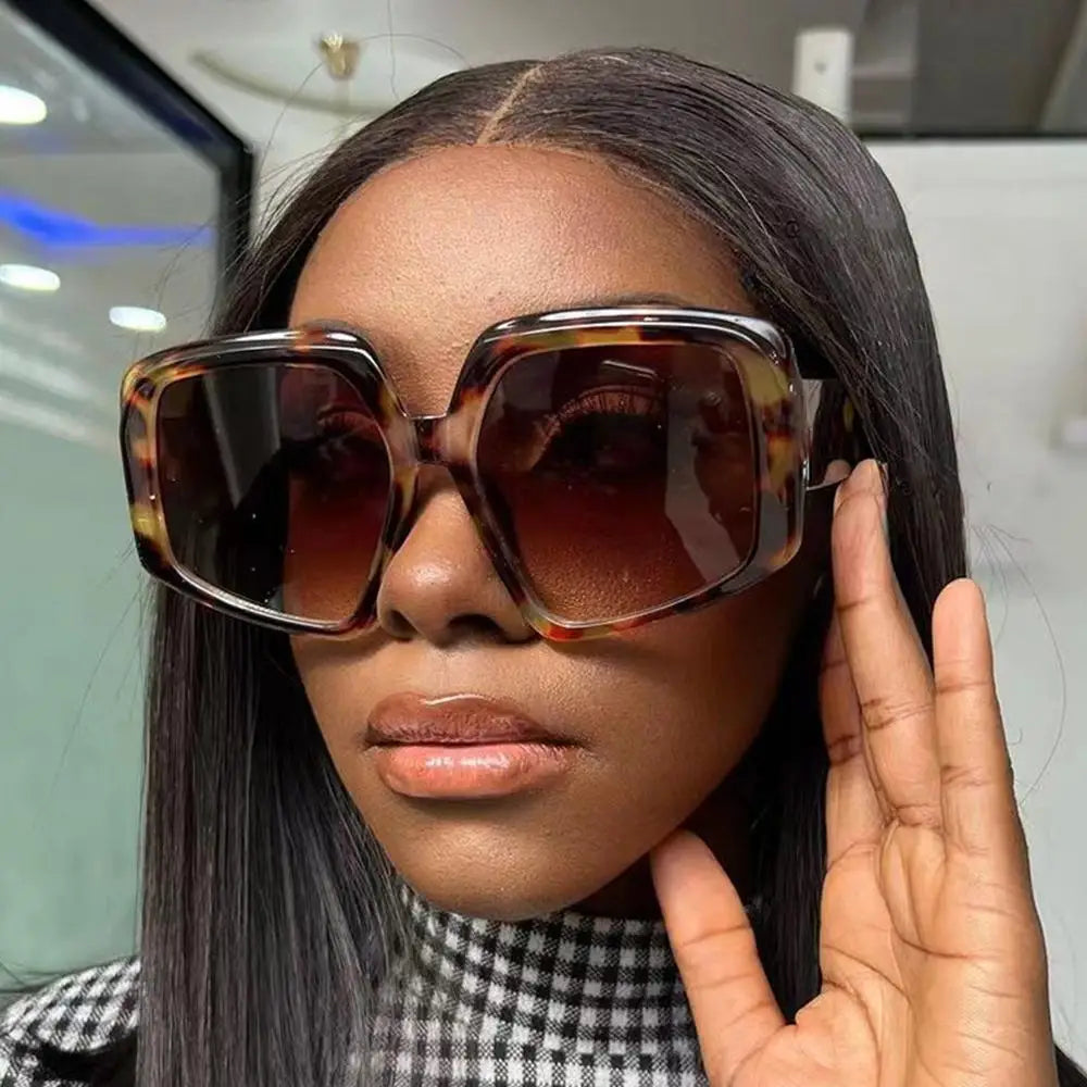 Ladies Oversized Square Sunglasses - various colours