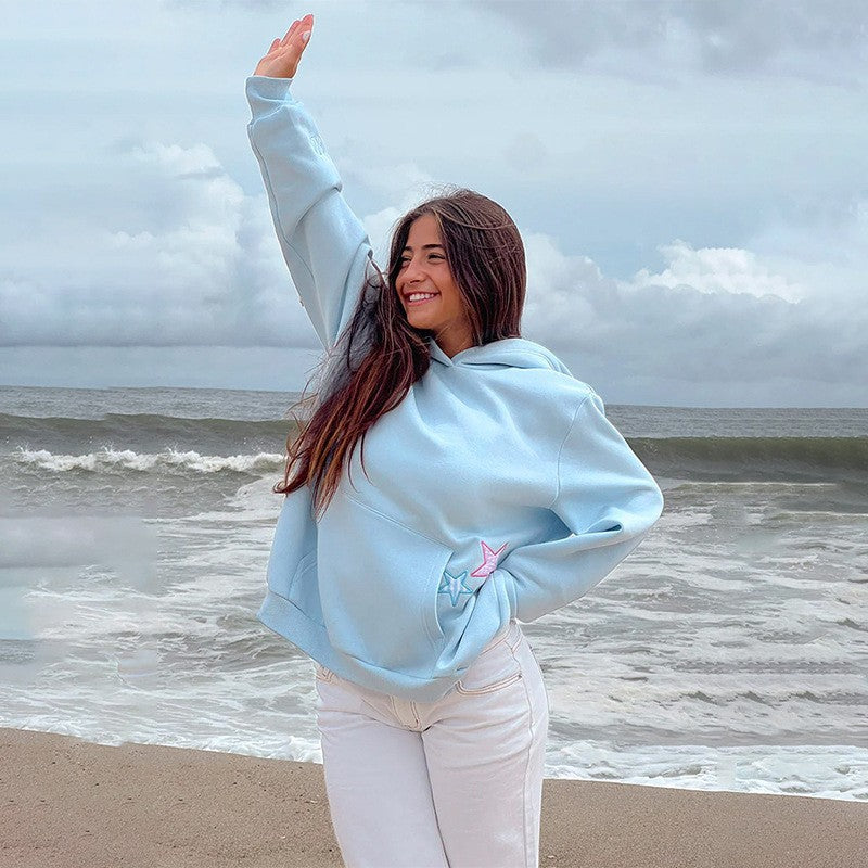 Hoodie - Stars - Up To 5XL - various colours