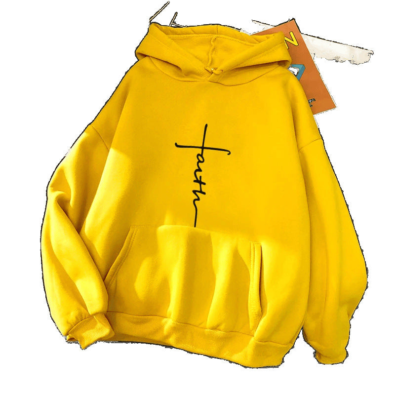 Unisex Hoodie - Faith Slogan - Up To 4XL