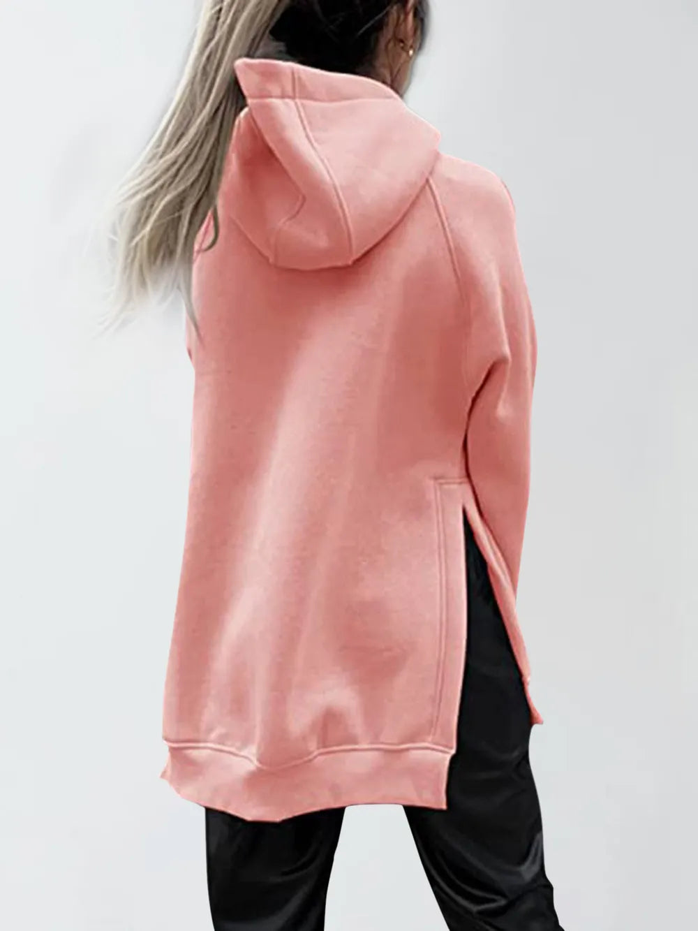 Hoodie with Slit Pocket