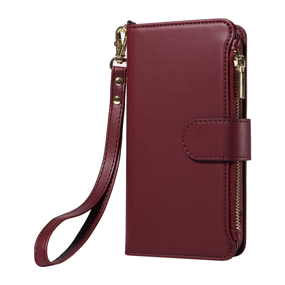Iphone Case - Fits Various 11 - 15 Models - Includes Card and Coin Holder - various colours