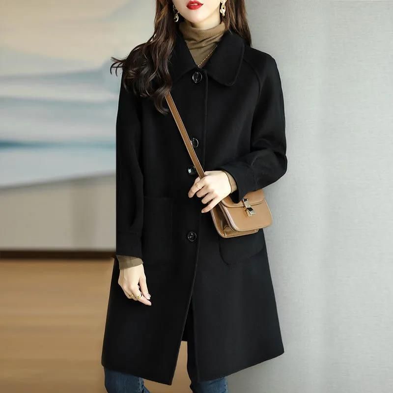 Women's Tweed Woolen Coat