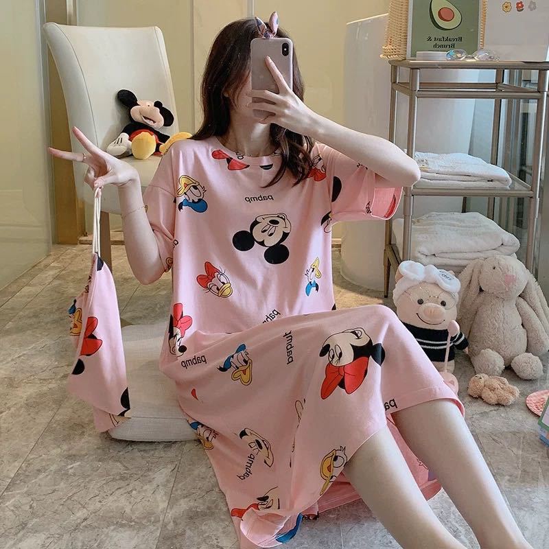 Women's Long Nightdress - Mickey Mouse - various colours