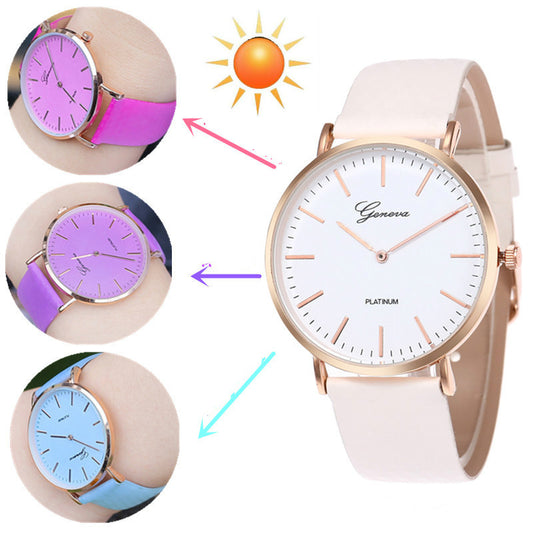Women's Quartz Wrist Watch - Temperature Change