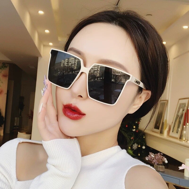 Ladies Oversized Square Sunglasses - various colours