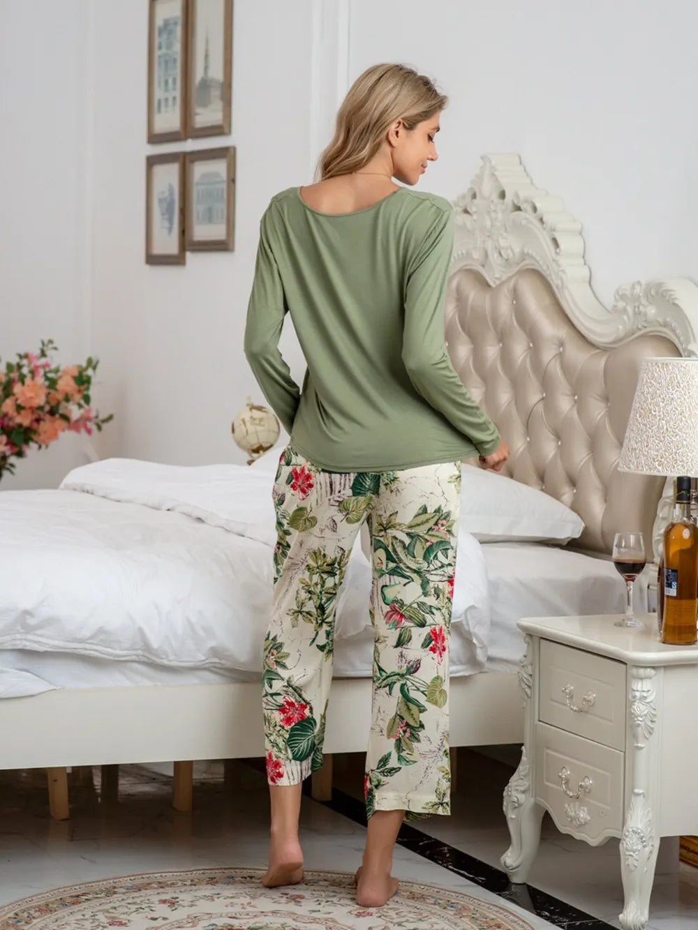 Women's Pyjama Set - Top & Trousers - Assorted Colours