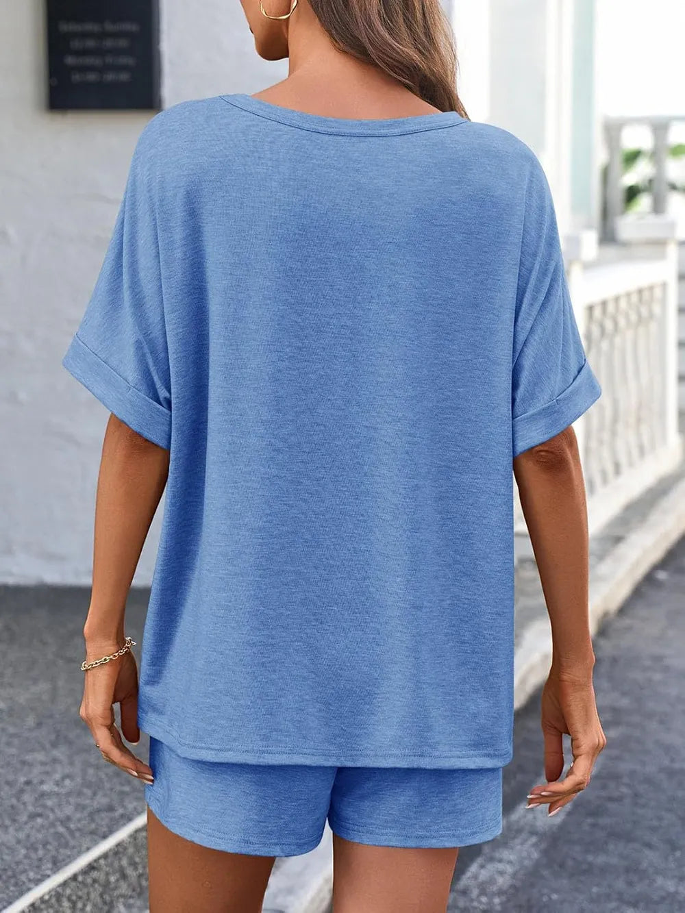 Women's T Shirt and Shorts Co-Ord Set
