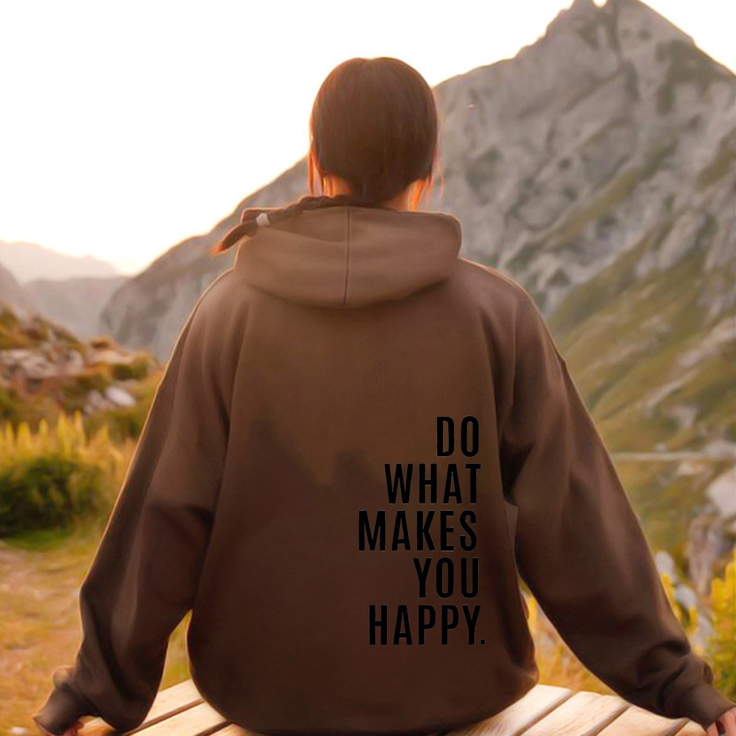 Do What Makes You Happy Sweatshirt Hoodie - Up To 5XL - Various Colours