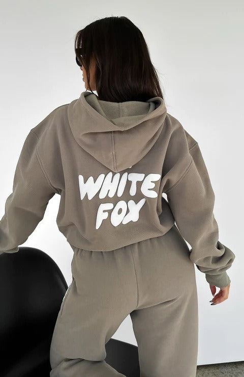 Hoodie & Tracksuit Bottom Set - White Fox - Up to 3XL - various colours