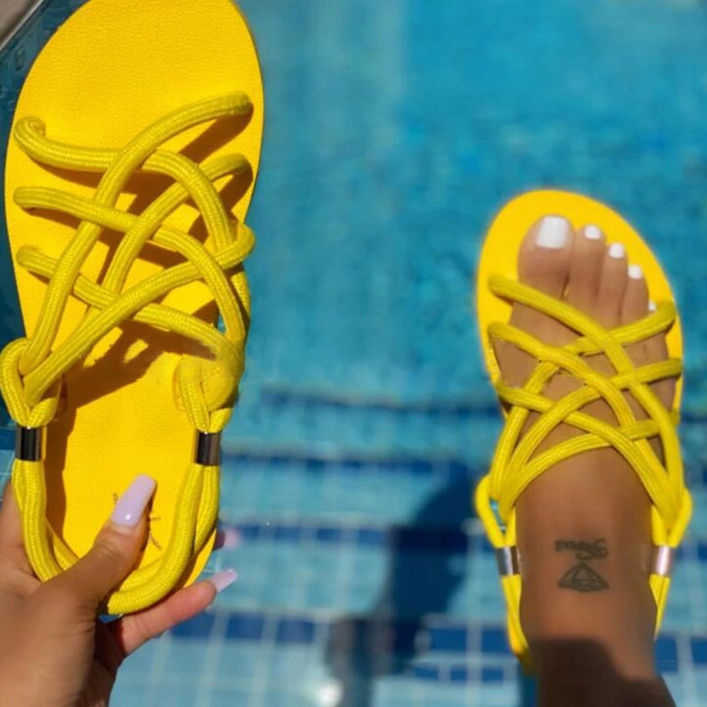 Women's Braided Rope Sandals