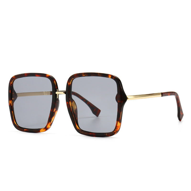 Ladies Oversized Square Narrow Frame Sunglasses - various colours